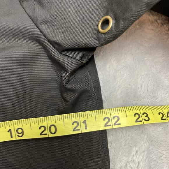 The Barbell Brigade Jacket Mens M Black Nylon Snap Up Pockets Back Graphic Gym - Picture 9 of 10